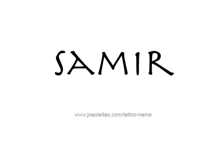 Tattoo Design  Name Samir   