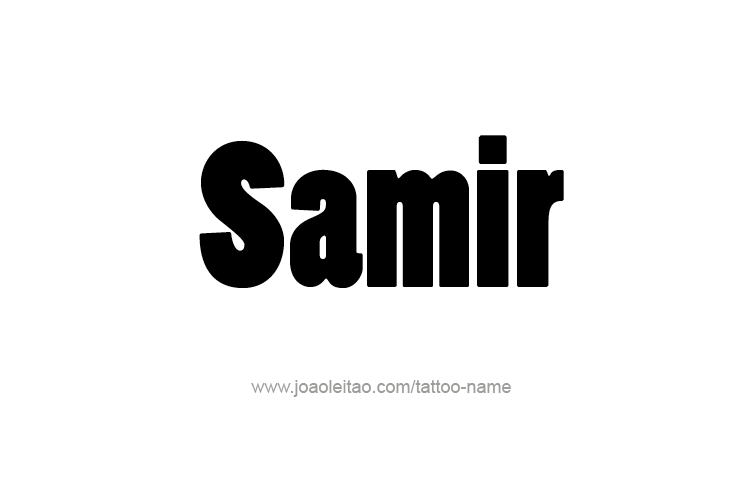 Tattoo Design  Name Samir   