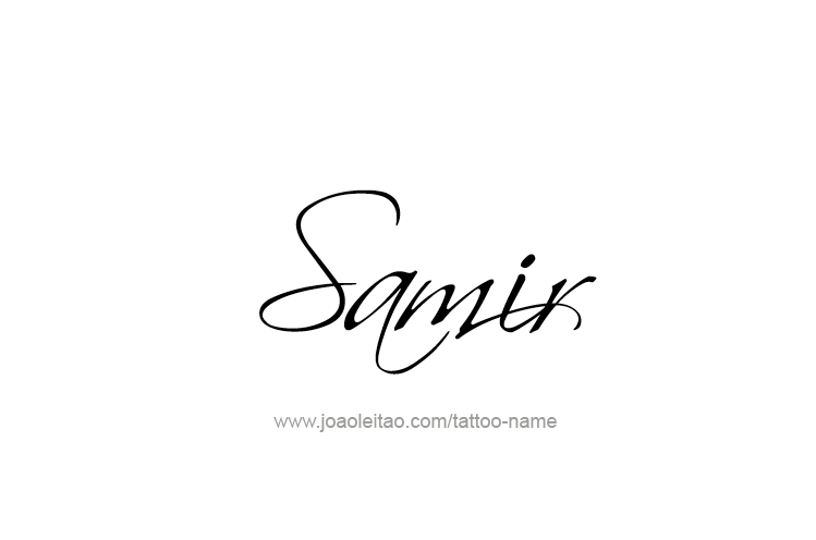 Tattoo Design  Name Samir   