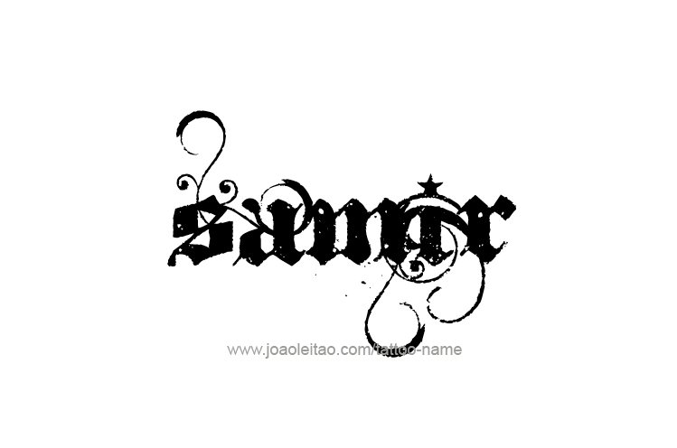 Tattoo Design  Name Samir   