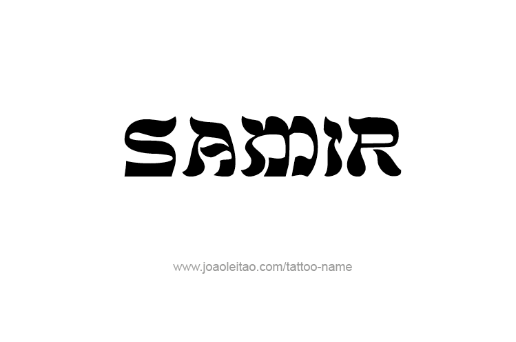 Tattoo Design  Name Samir   