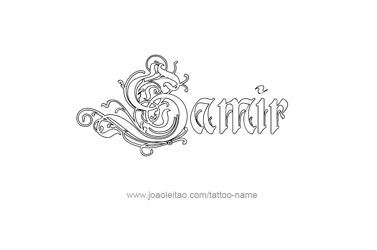 Tattoo Design  Name Samir   