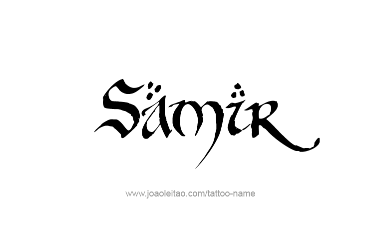 Tattoo Design  Name Samir   