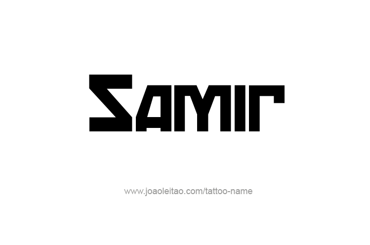 Tattoo Design  Name Samir   