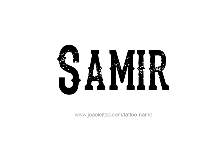 Tattoo Design  Name Samir   