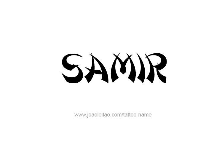 Tattoo Design  Name Samir