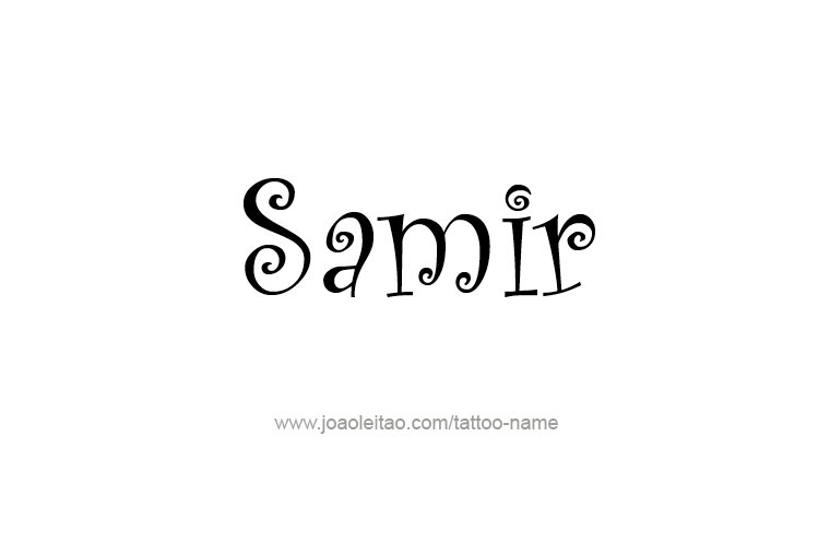 Tattoo Design  Name Samir   