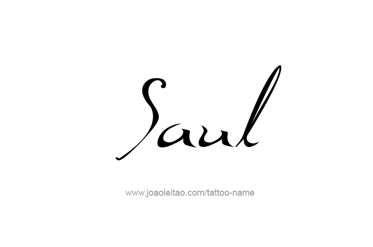 Tattoo Design  Name Saul   