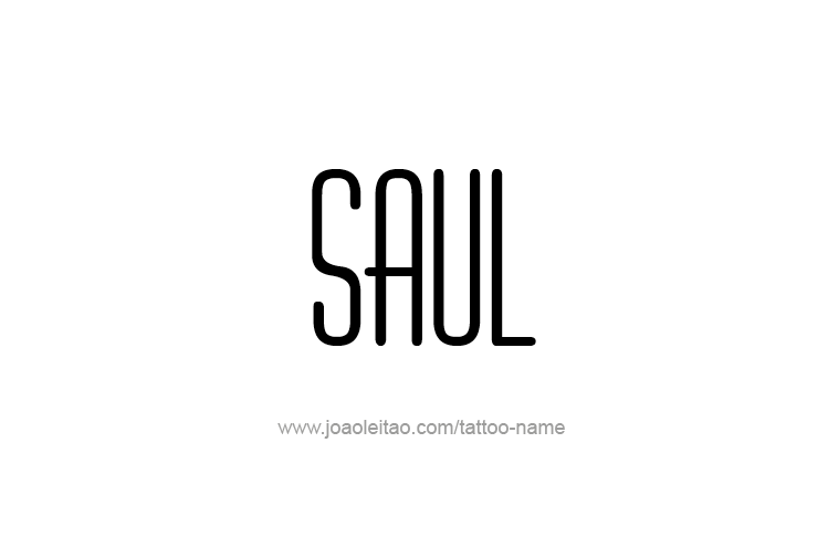 Tattoo Design  Name Saul   