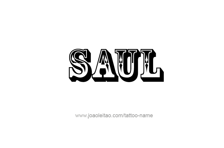 Tattoo Design  Name Saul   