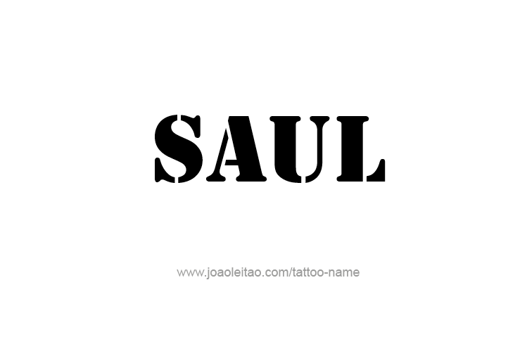 Tattoo Design  Name Saul   