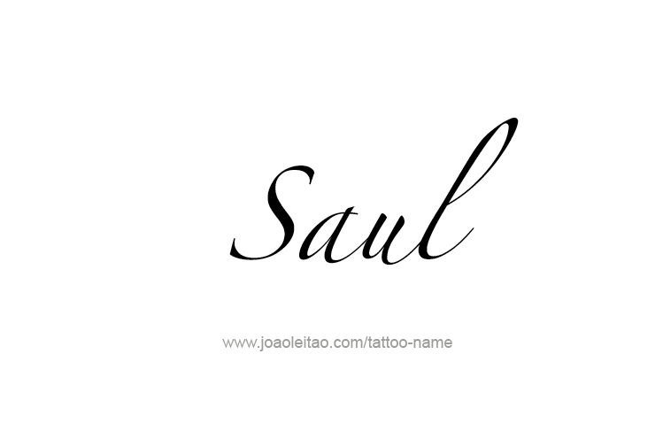 Tattoo Design  Name Saul   