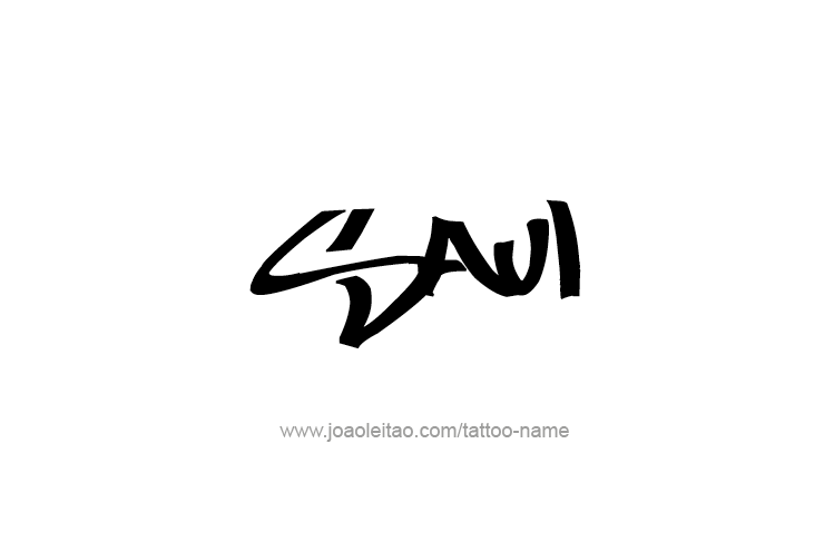 Tattoo Design  Name Saul   