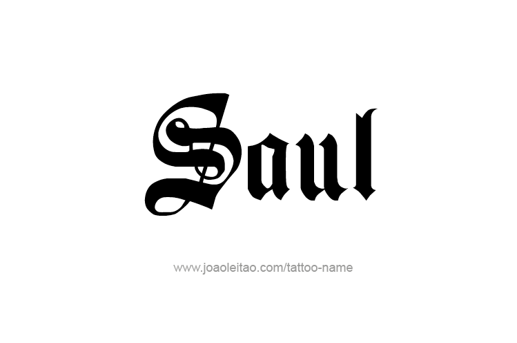 Tattoo Design  Name Saul   