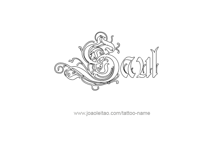 Tattoo Design  Name Saul   