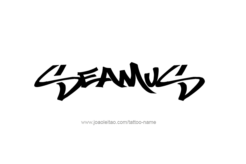 Tattoo Design  Name Seamus   