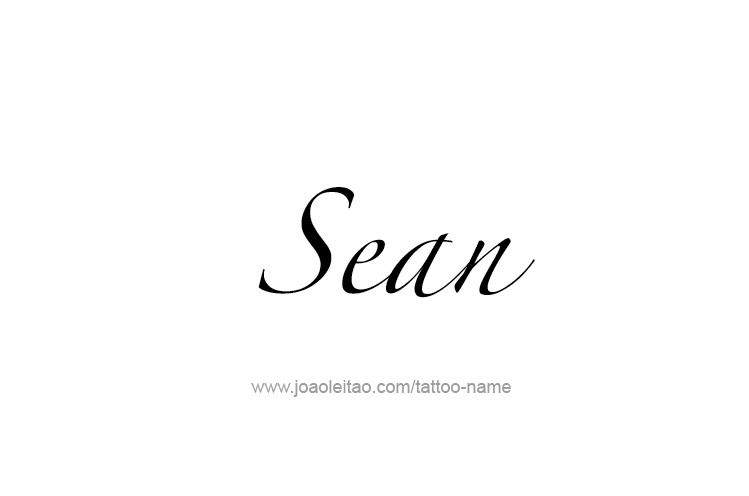 Tattoo Design  Name Sean   