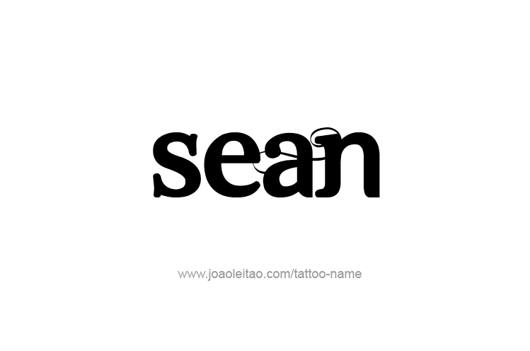 Tattoo Design  Name Sean   