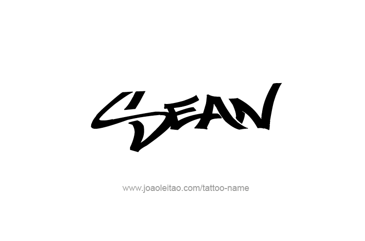 Tattoo Design  Name Sean   