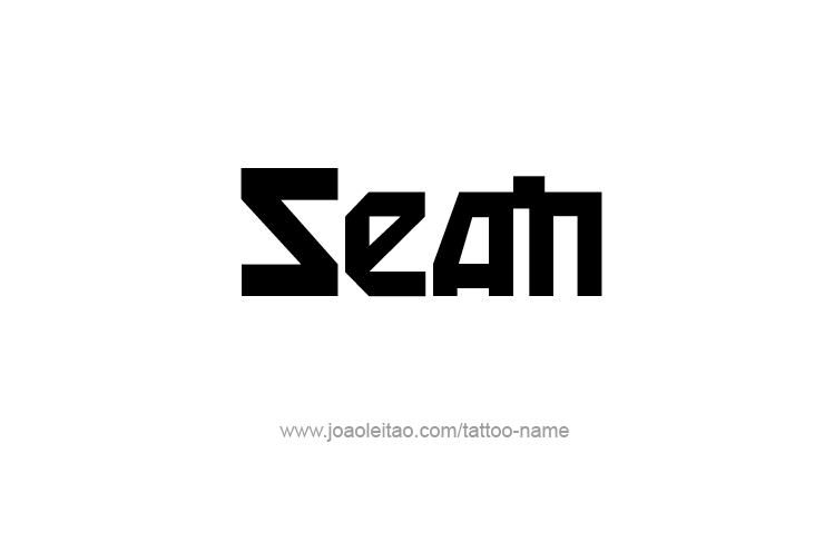 Tattoo Design  Name Sean   