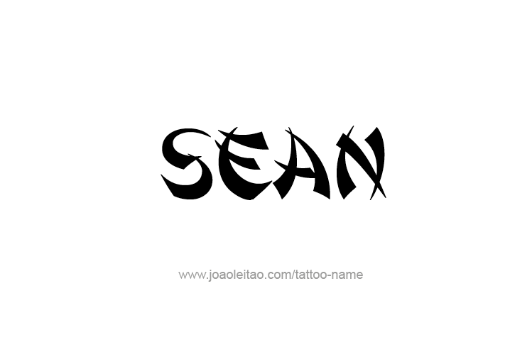 Tattoo Design  Name Sean