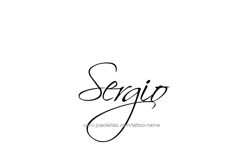 Tattoo Design  Name Sergio   