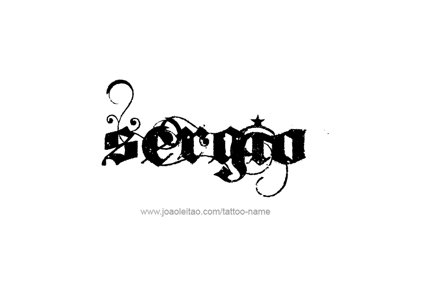 Tattoo Design  Name Sergio   