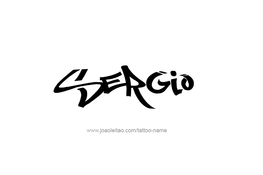 Tattoo Design  Name Sergio   