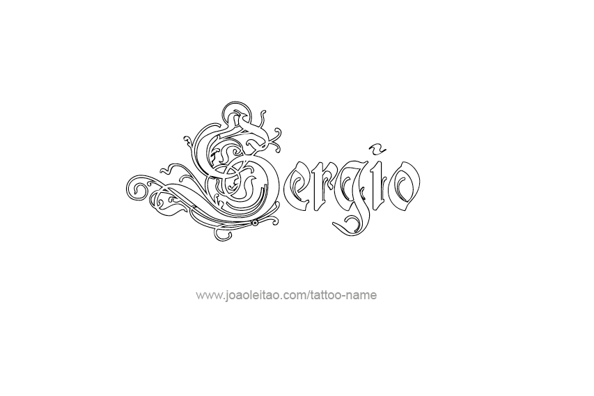 Tattoo Design  Name Sergio   