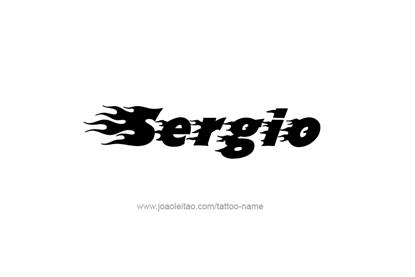 Tattoo Design  Name Sergio   