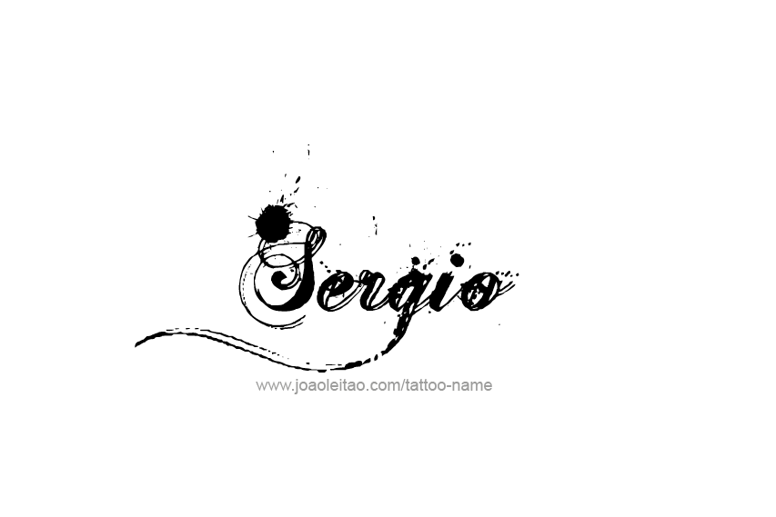 Tattoo Design  Name Sergio   