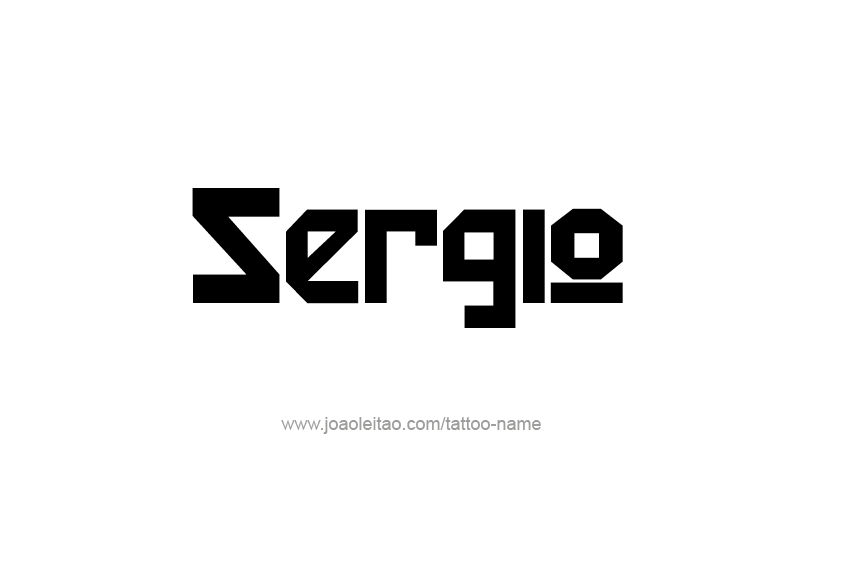 Tattoo Design  Name Sergio   