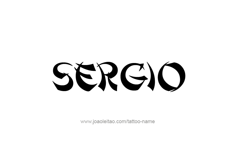 Tattoo Design  Name Sergio