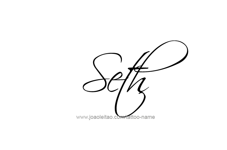 Tattoo Design  Name Seth   