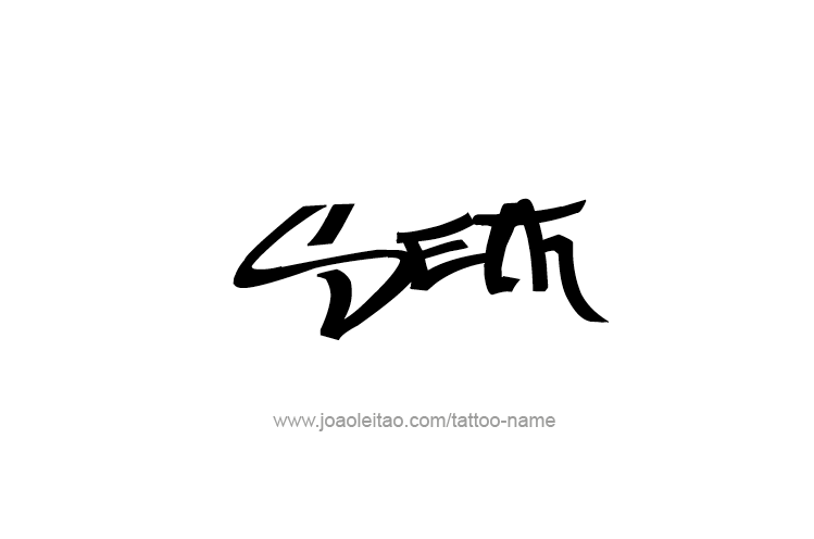 Tattoo Design  Name Seth   