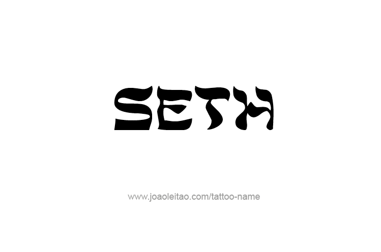 Tattoo Design  Name Seth   