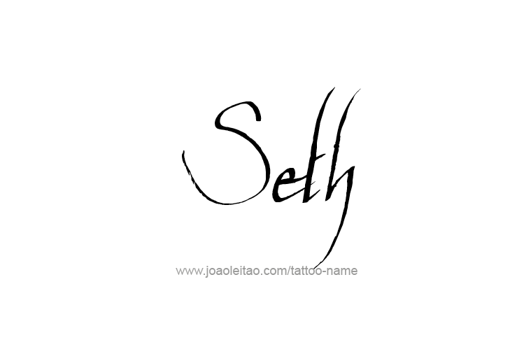 Tattoo Design  Name Seth   