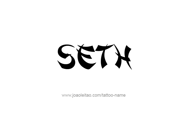 Tattoo Design  Name Seth