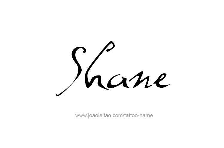 Tattoo Design  Name Shane   