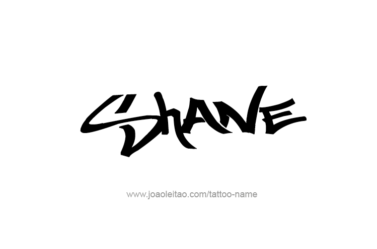 Tattoo Design  Name Shane   