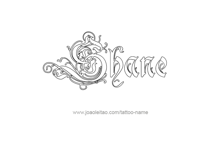 Tattoo Design  Name Shane   