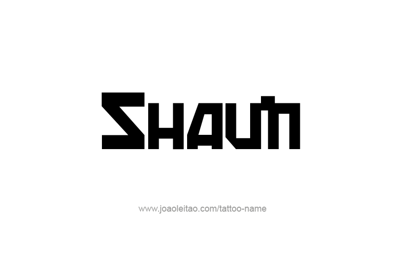 Tattoo Design  Name Shaun   