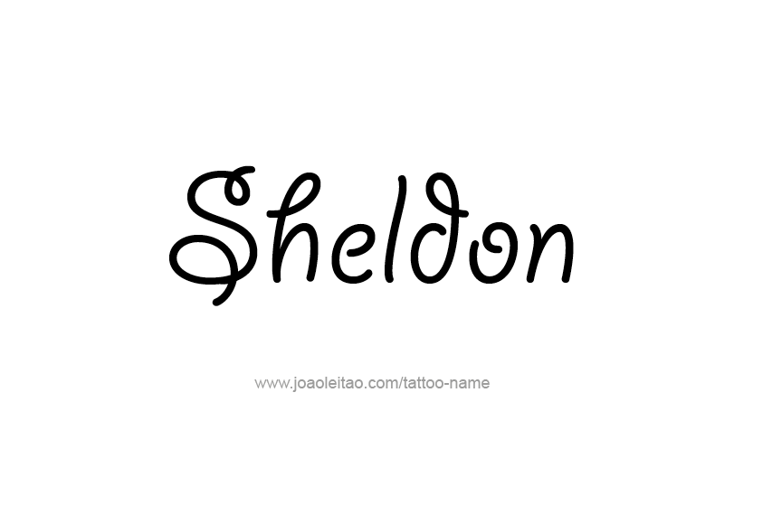 Tattoo Design  Name Sheldon   