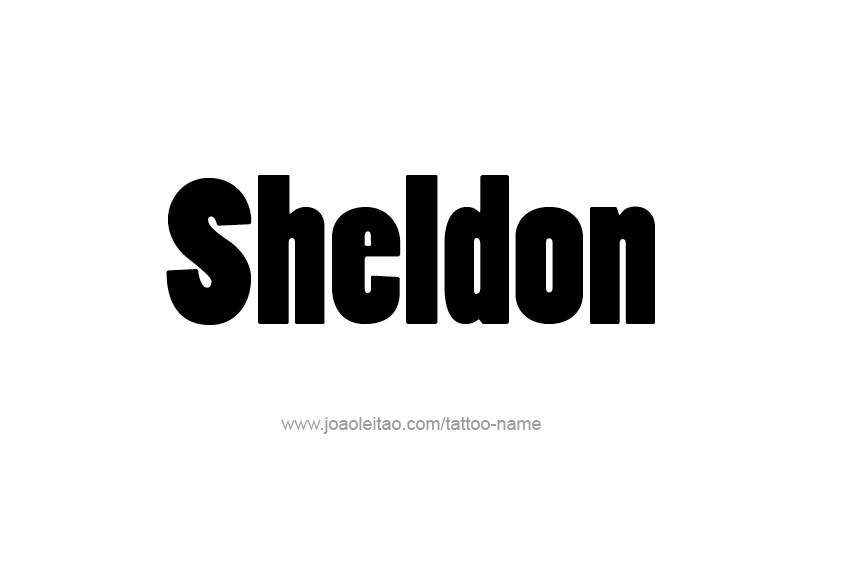 Tattoo Design  Name Sheldon   