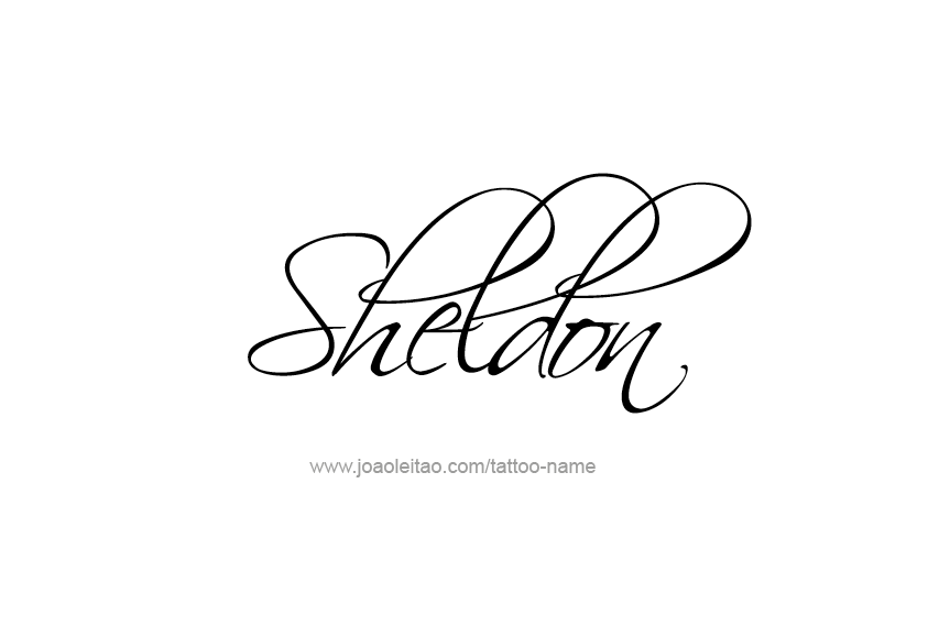 Tattoo Design  Name Sheldon   