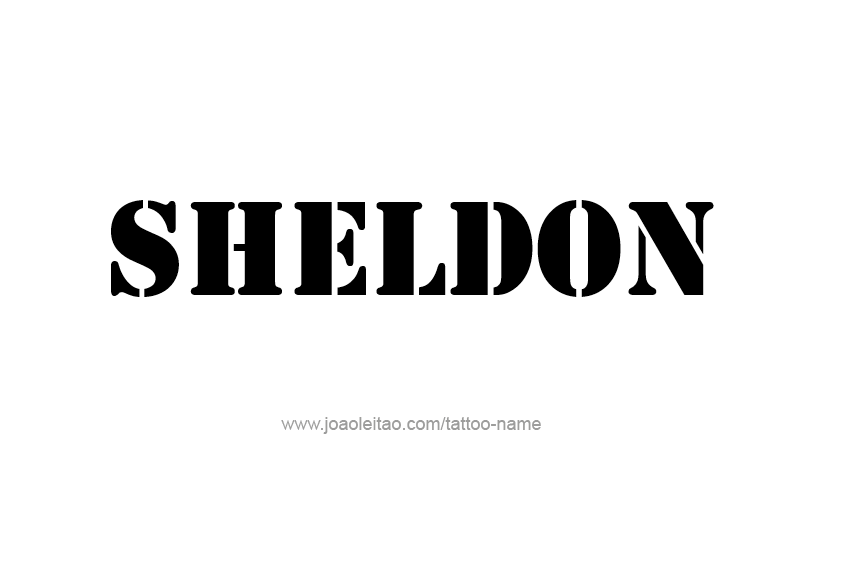 Tattoo Design  Name Sheldon   