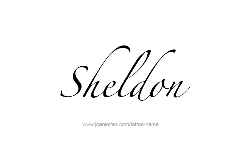 Tattoo Design  Name Sheldon   