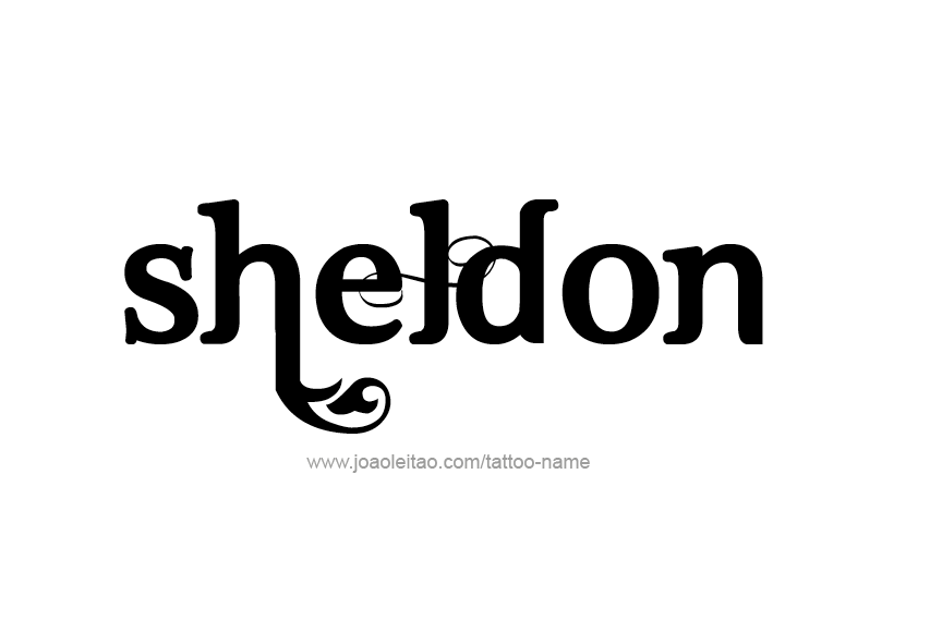 Tattoo Design  Name Sheldon   