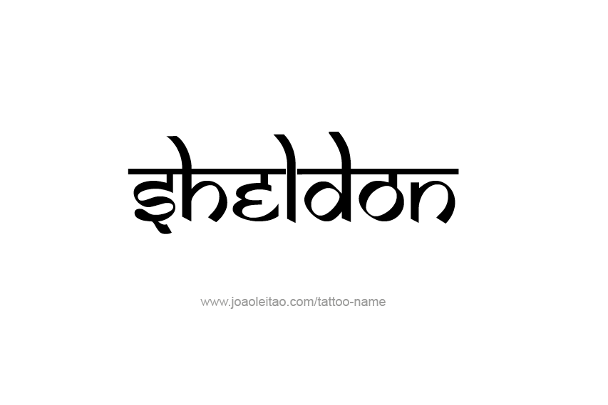 Tattoo Design  Name Sheldon   