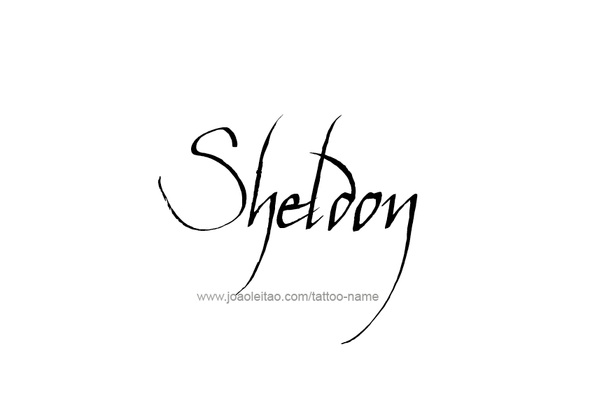 Tattoo Design  Name Sheldon   